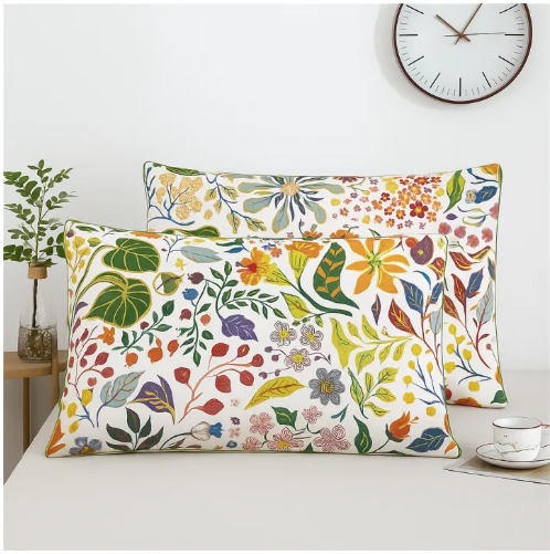 Cotton Random Printed Pillow Cases