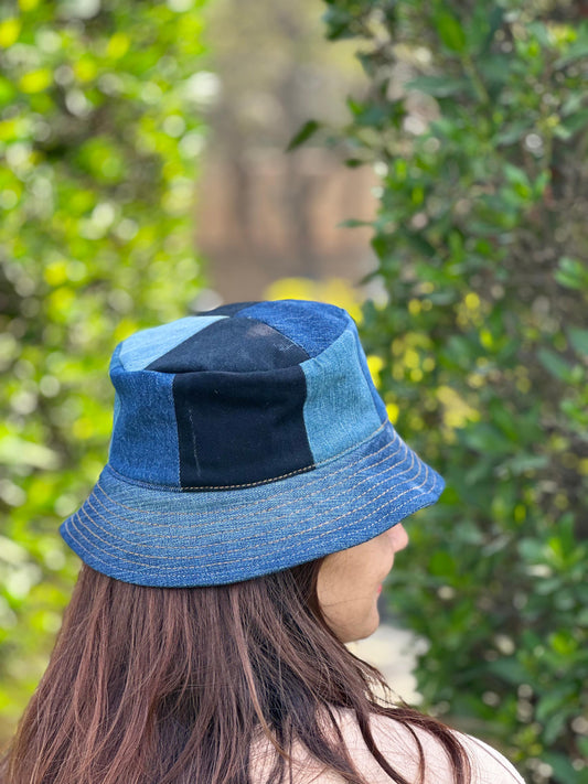 Urban Patchwork Denim Hat