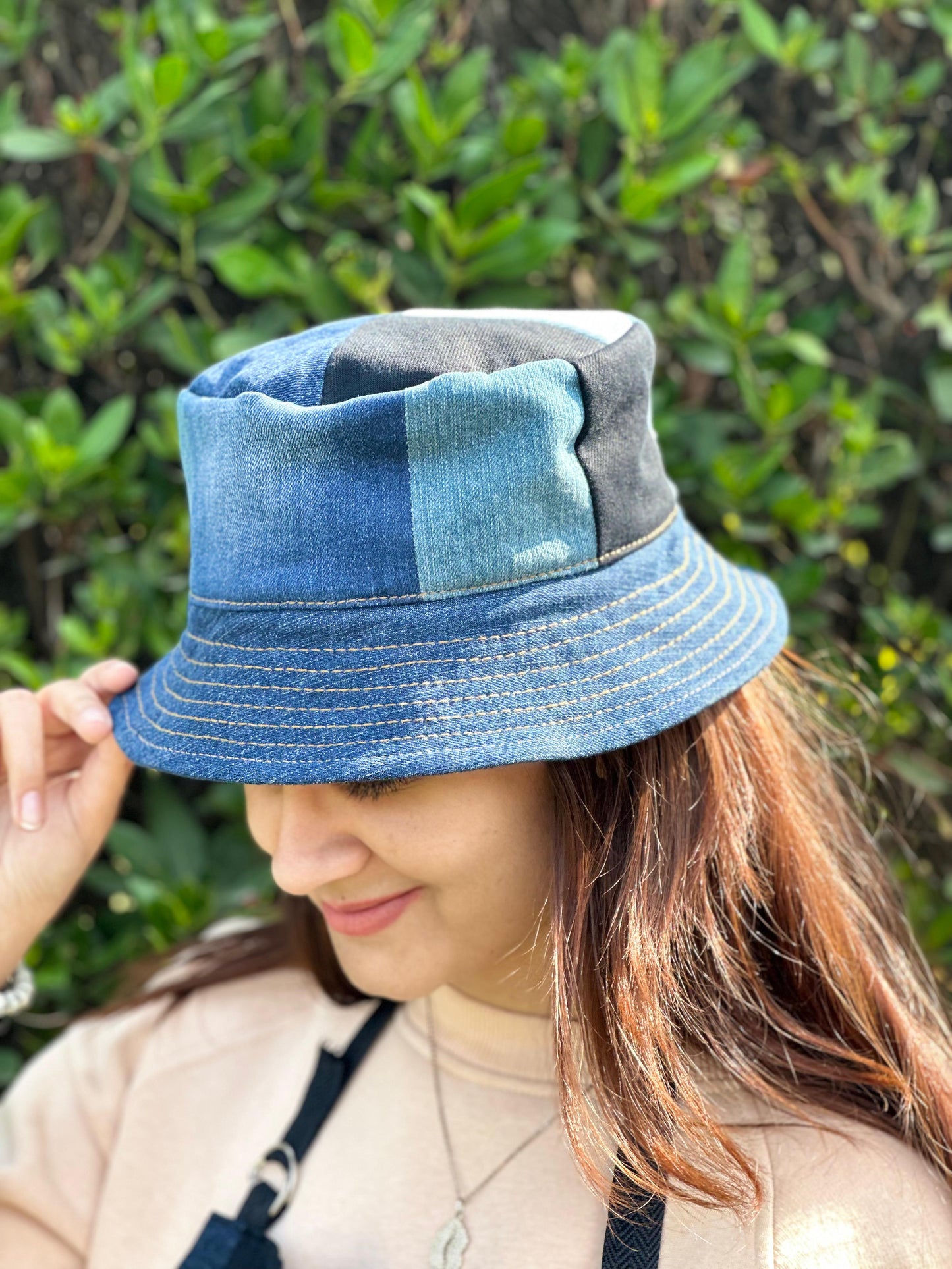 Urban Patchwork Denim Hat