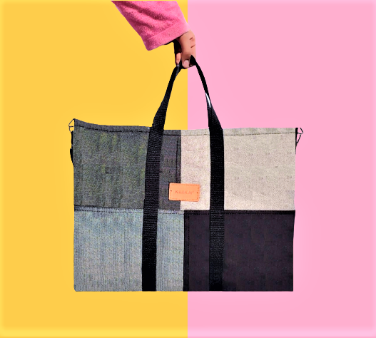Branded Denim Tote Bag