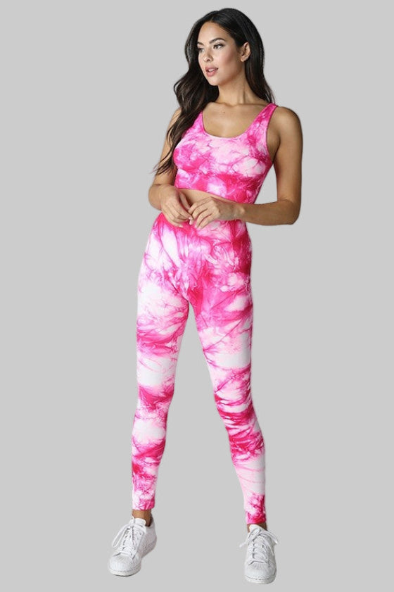 Seamless Tie-Dye Yoga Leggings